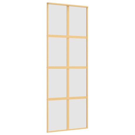 Vidaxx porte coulissante 76x205 cm verre ESG mat et aluminium doré