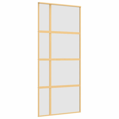 Vidaxx porte coulissante 90x205 cm verre ESG mat et aluminium doré