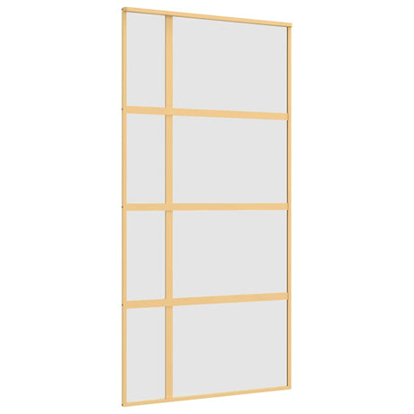 Vidaxx porte coulissante 102,5x205 cm verre ESG mat et aluminium doré