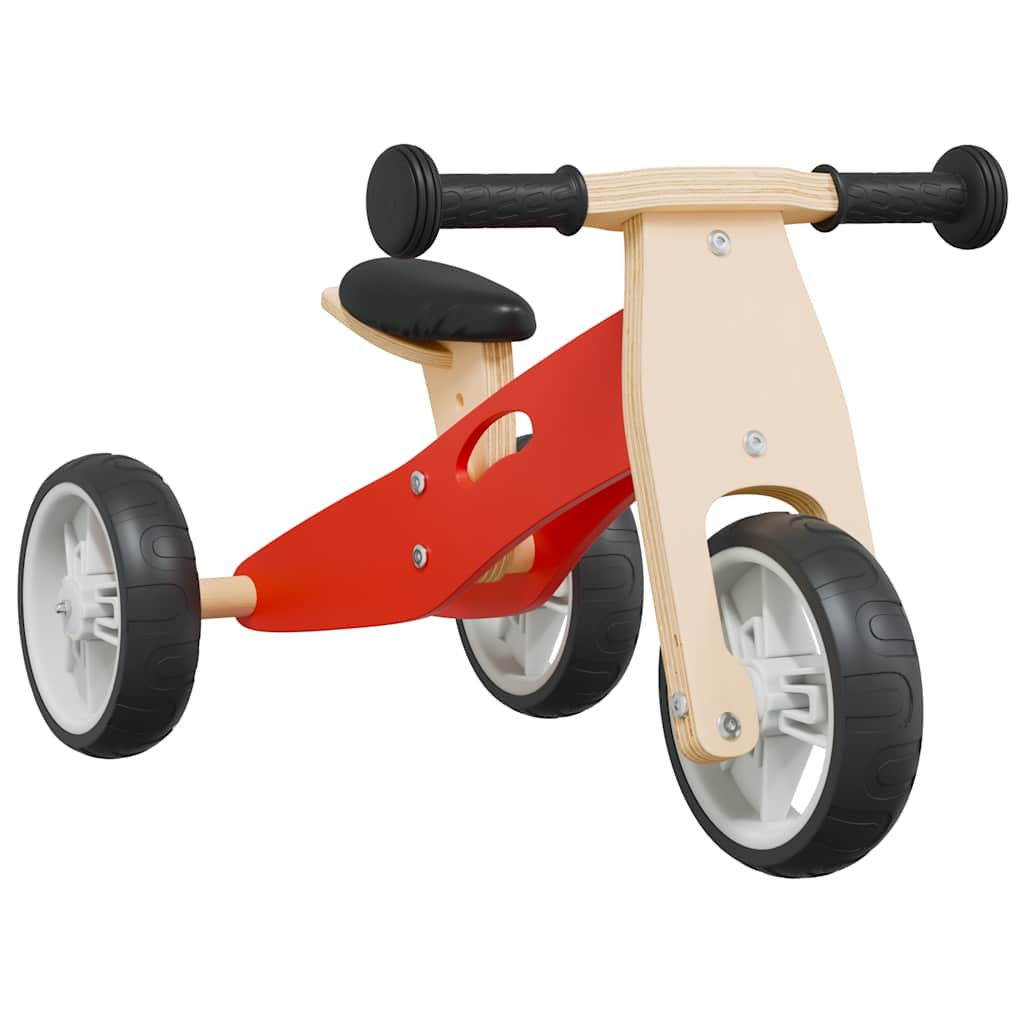 Vidaxl Balance Bike för barn 2-i-1 röd