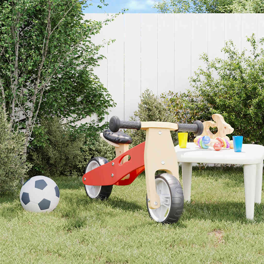 VidaXL draisienne pour enfants 2-en-1 rouge