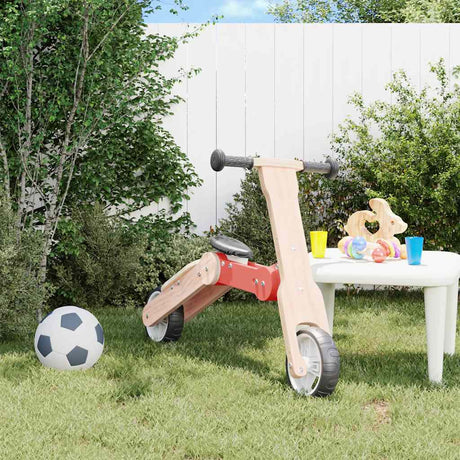 VidaXL trottinette enfant 2-en-1 rouge