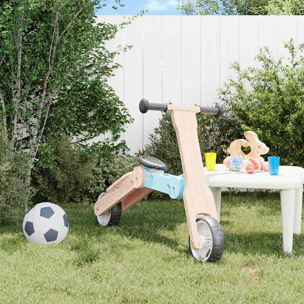 VidaXL trottinette enfant 2-en-1 bleu clair