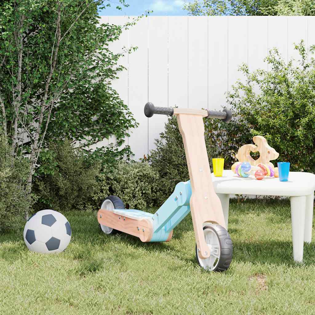 VidaXL trottinette enfant 2-en-1 bleu clair