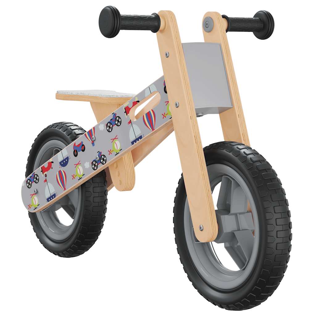 VIDAXL Balance Bike pro děti šedé s tiskem