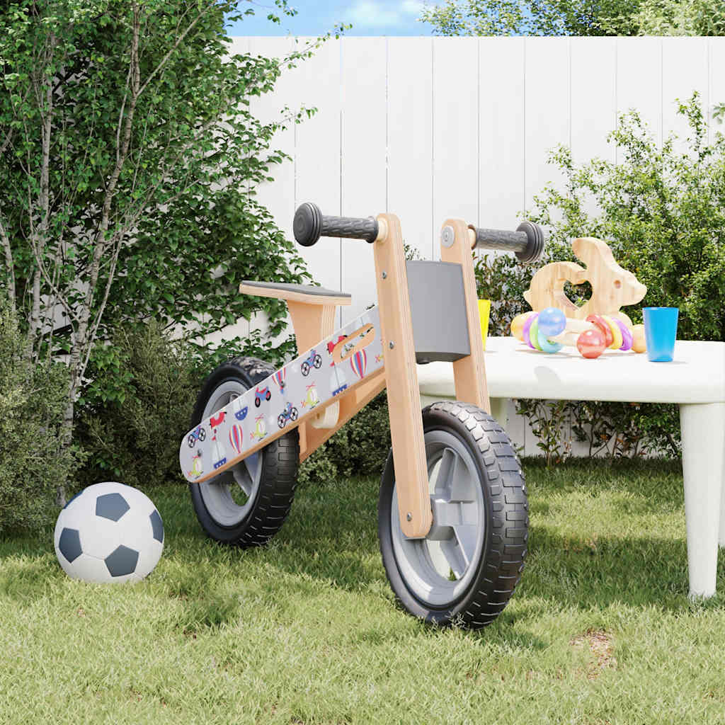 VidaXL draisienne pour enfants gris avec imprimé