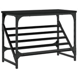 Rack à chaussures Vidaxl 60x30x45 cm Bois de bois noir