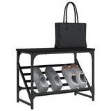 Rack à chaussures Vidaxl 60x30x45 cm Bois de bois noir
