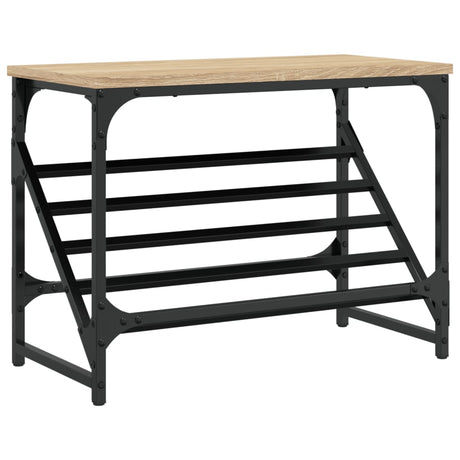 Rack de chaussures Vidaxl 60x30x45 cm Bois de chêne sonoma coloré de chêne sonoma