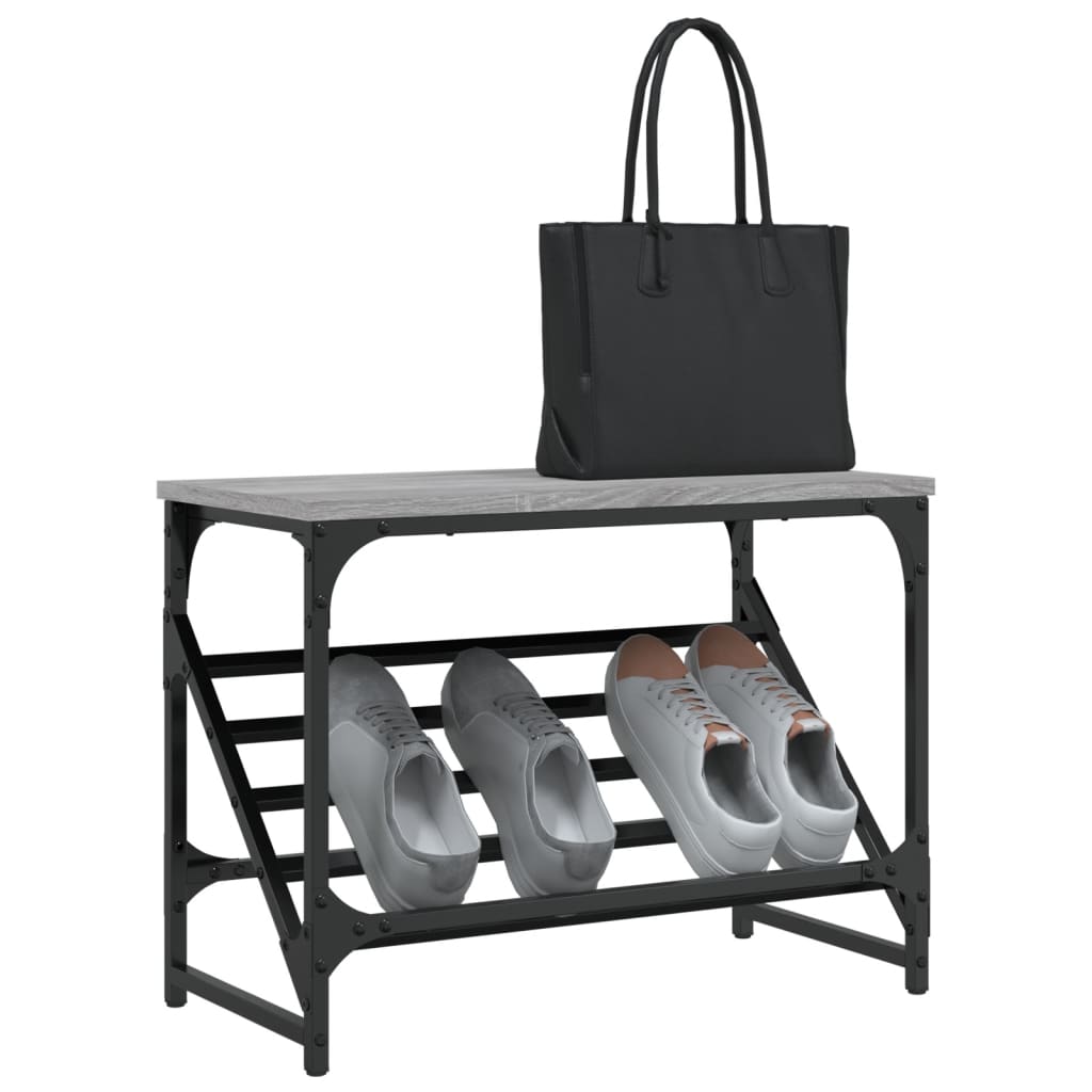 VidaXL shoe rack 60x30x45 cm Processed Wood Gray Sonoma