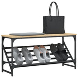 Rack à chaussures Vidaxl 90x30x45 cm Bois de chêne sonoma en bois sonoma coloré