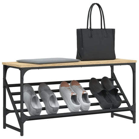 Rack à chaussures Vidaxl 90x30x45 cm Bois de chêne sonoma en bois sonoma coloré