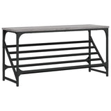 Rack à chaussures Vidaxl 90x30x45 cm Propriété en bois Gris sonoma coloré