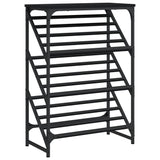 Vidaxl Shoe Rack 60x30x85 cm Behandlet tre svart