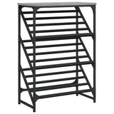 Vidaxl Shoe Rack 60x30x85 cm przetworzony drewniany szary sonoma