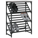 Vidaxl Shoe Rack 60x30x85 cm przetworzony drewniany szary sonoma