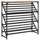 Vidaxl Shoe Rack 90x30x85 cm Behandlet tre Sonoma eik farget