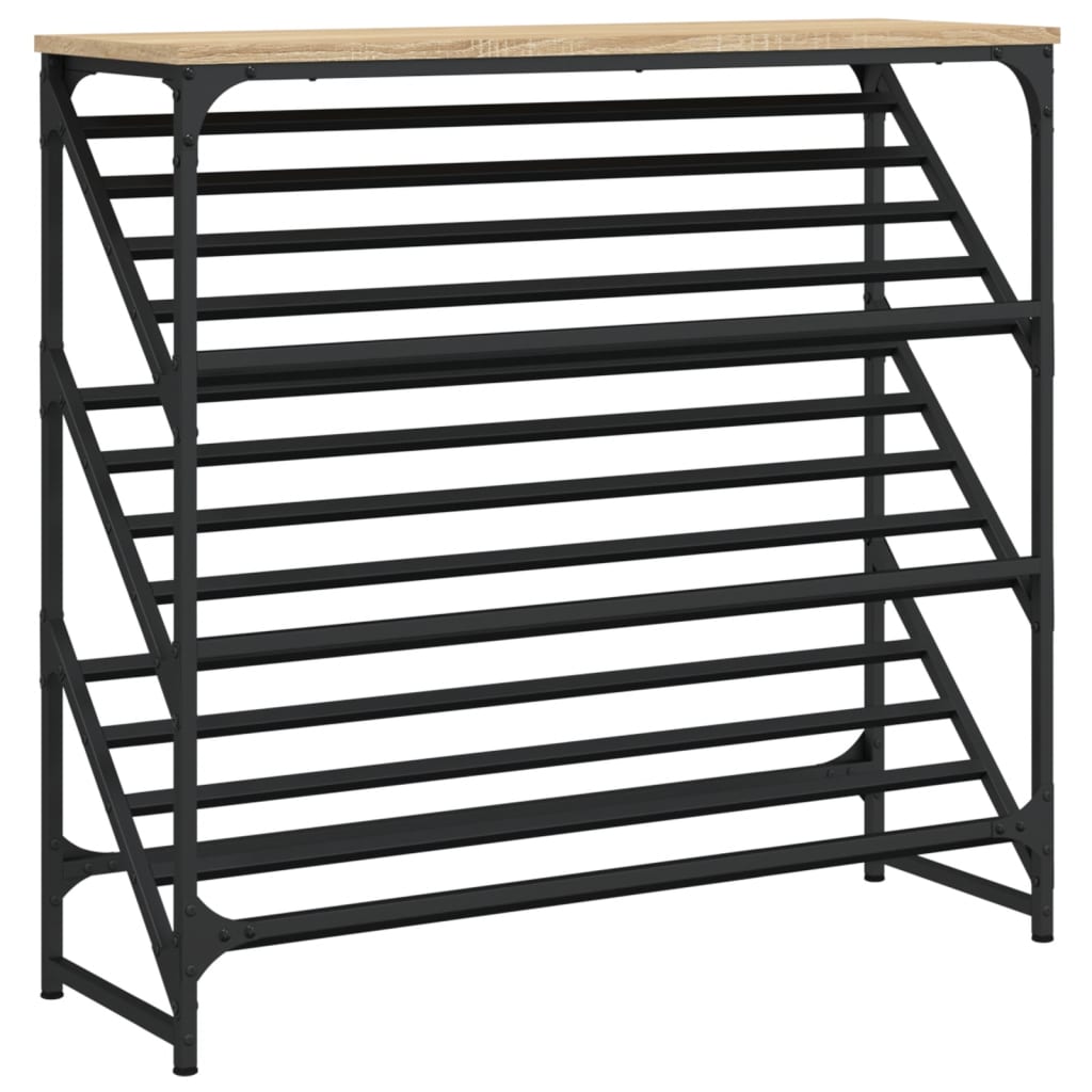 Vidaxx étagère à chaussures 90x30x85 cm bois fini couleur chêne sonoma
