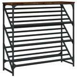 Vidaxx étagère à chaussures 90x30x85 cm bois traité, chêne fumé