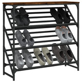 Vidaxx étagère à chaussures 90x30x85 cm bois traité, chêne fumé
