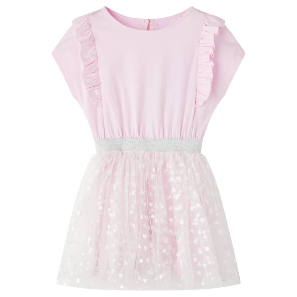 VidaXL robe enfant à volants 92 rose clair