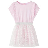 VidaXL robe enfant à volants 92 rose clair