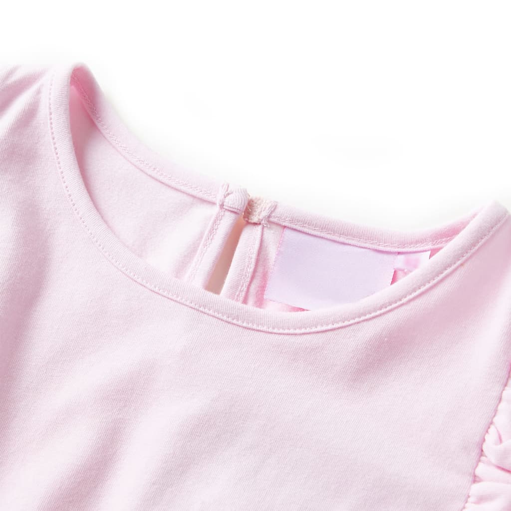 VidaXL robe enfant à volants 92 rose clair