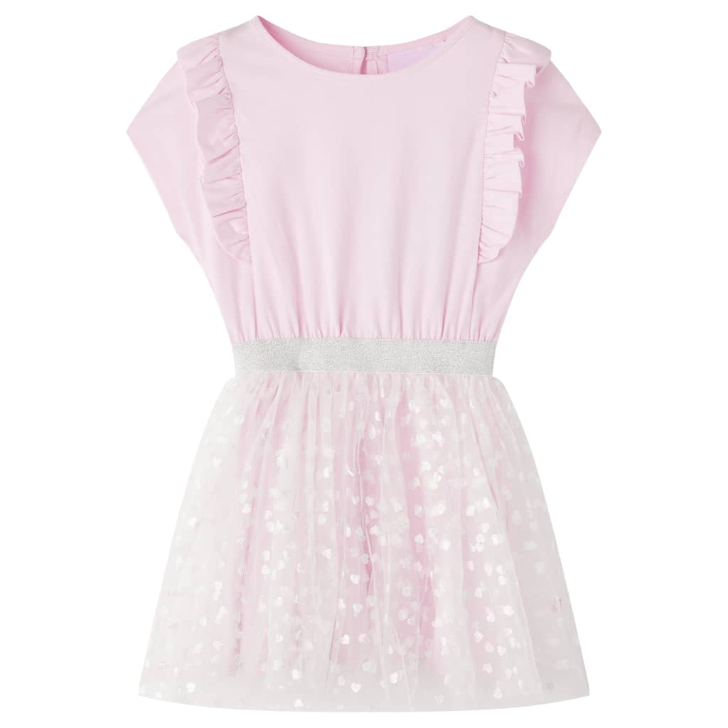 VidaXL Robe enfant à volants 104 rose clair