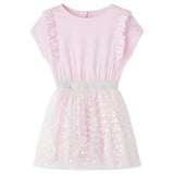VidaXL Robe enfant à volants 104 rose clair
