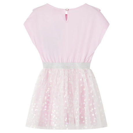 VidaXL Robe enfant à volants 104 rose clair