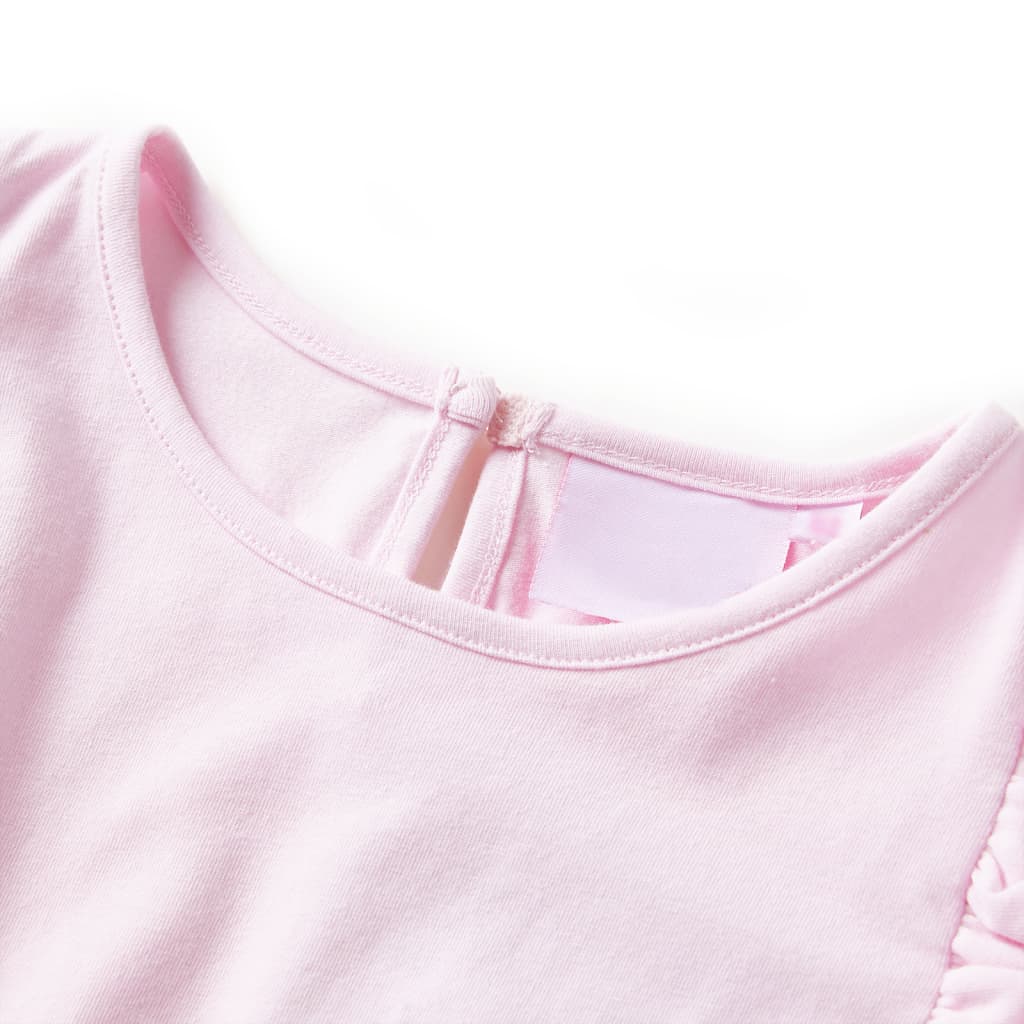 VidaXL Robe enfant à volants 104 rose clair