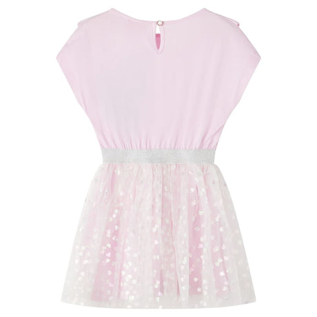 VidaXL Robe enfant à volants 116 rose clair