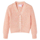 VidaXL Cardigan enfant tricoté 128 rose mélangé