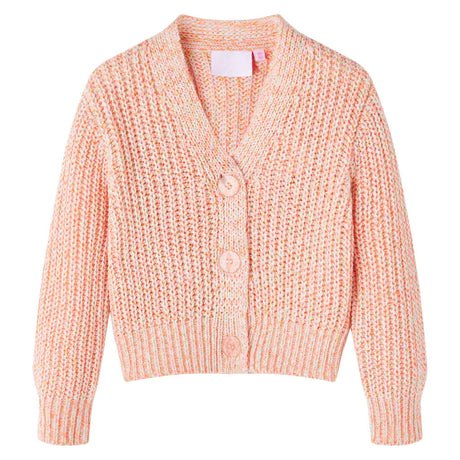 VidaXL Cardigan enfant tricoté 128 rose mélangé