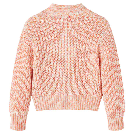 VidaXL Cardigan enfant tricoté 128 rose mélangé