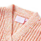 VidaXL Cardigan enfant tricoté 128 rose mélangé