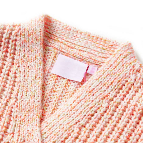 VidaXL Cardigan enfant tricoté 128 rose mélangé