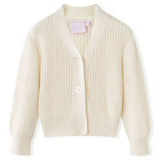 VidaXL cardigan enfant tricoté 92 blanc neige