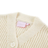 VidaXL cardigan enfant tricoté 92 blanc neige