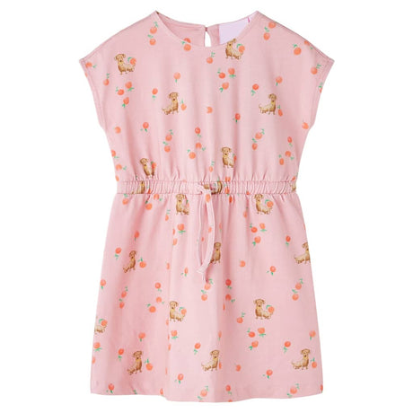VidaXL Robe enfant avec cordon de serrage 116 orange clair