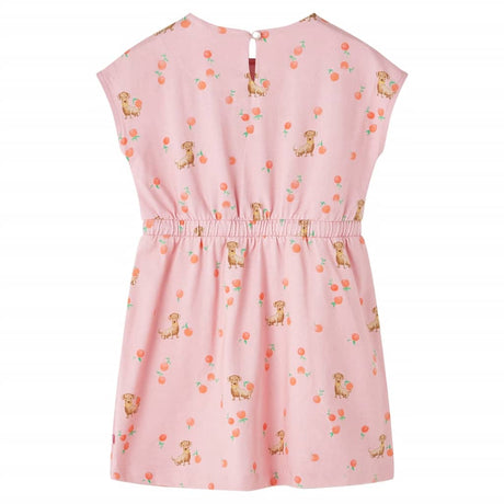 VidaXL Robe enfant avec cordon de serrage 116 orange clair