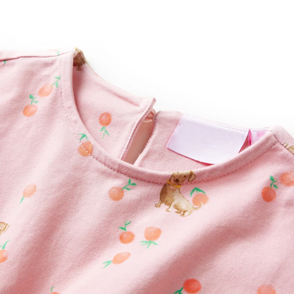 VidaXL Robe enfant avec cordon de serrage 116 orange clair