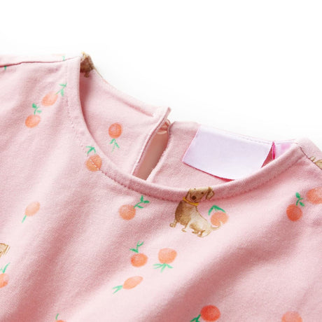 VidaXL Robe enfant avec cordon de serrage 116 orange clair