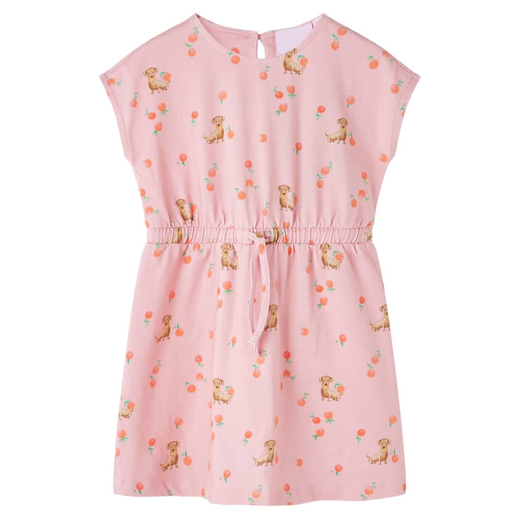 VidaXL robe enfant avec cordon de serrage 140 orange clair