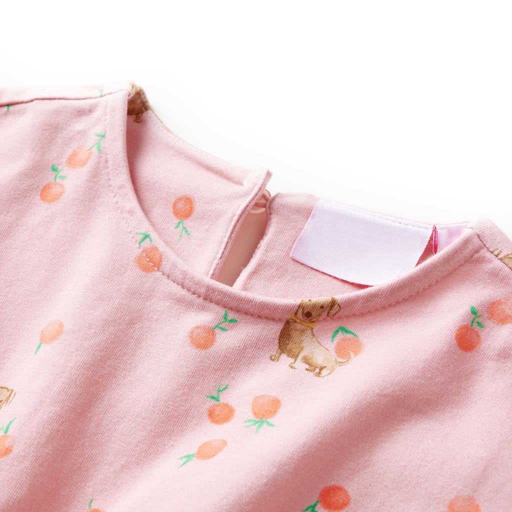 VidaXL robe enfant avec cordon de serrage 140 orange clair