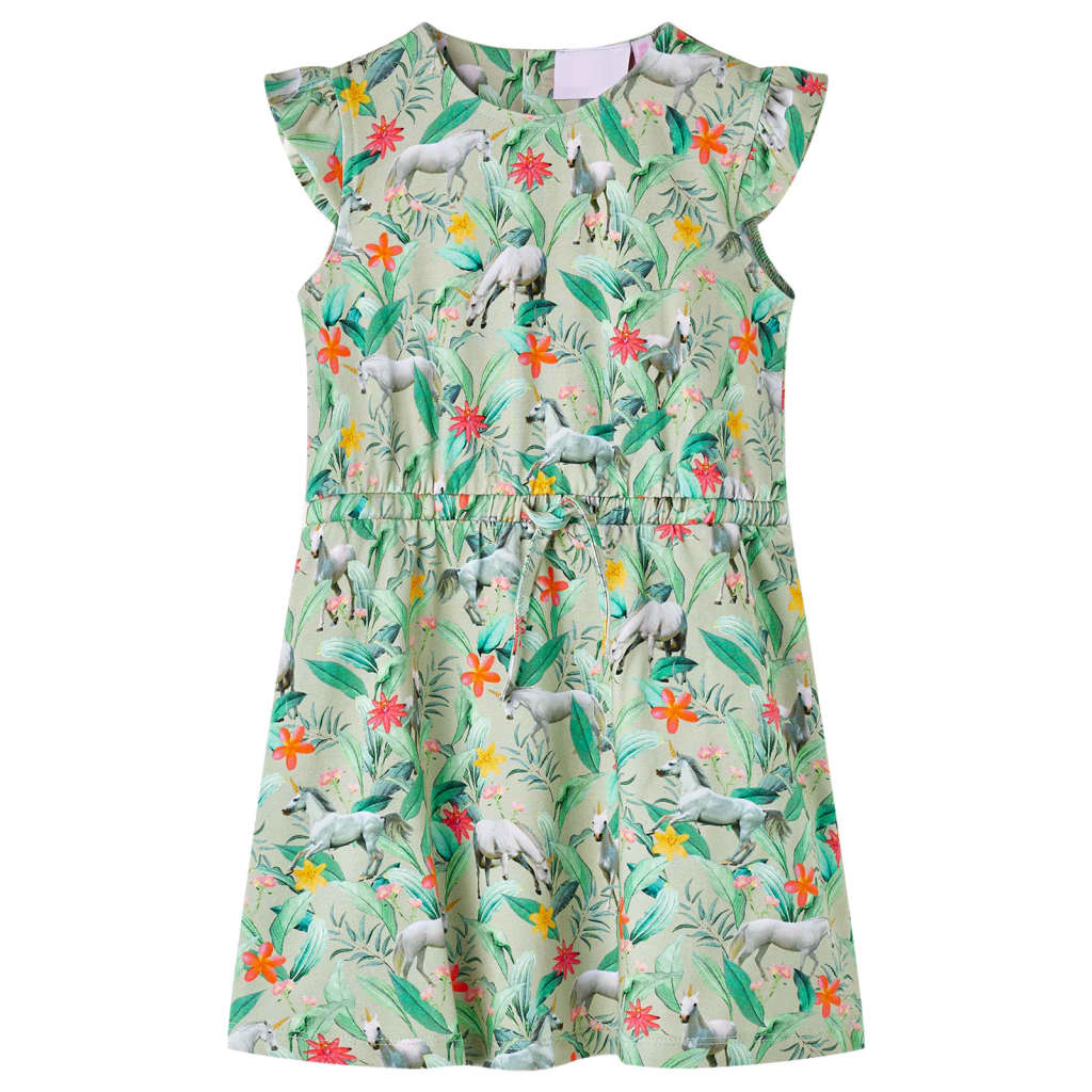 VidaXL Robe enfant 128 kaki clair