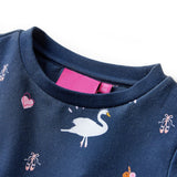 VidaXL Robe enfant à manches longues 104 bleu marine