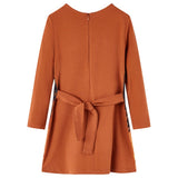 VidaXL Robe enfant à manches longues 92 couleur cognac