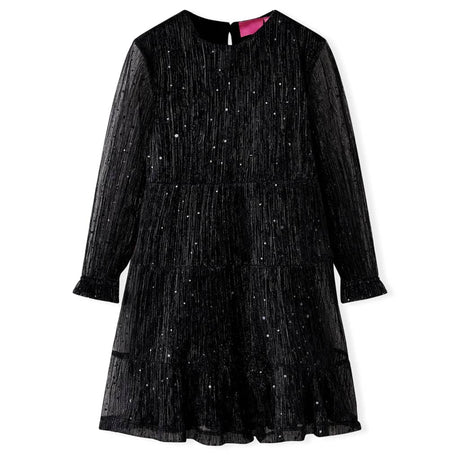 VidaXL Robe enfant à manches longues 92 noir