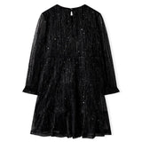 VidaXL Robe enfant à manches longues 104 noir